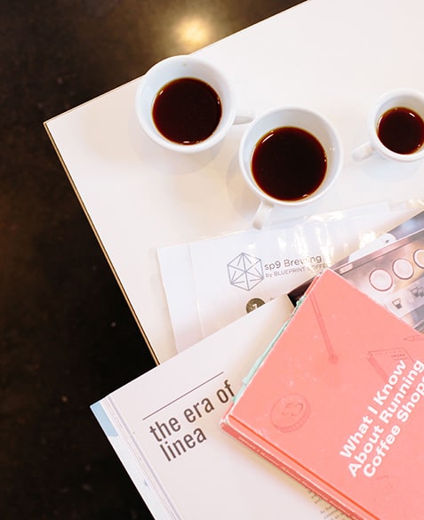 Some of Mike's favorite reading and drinking materials.