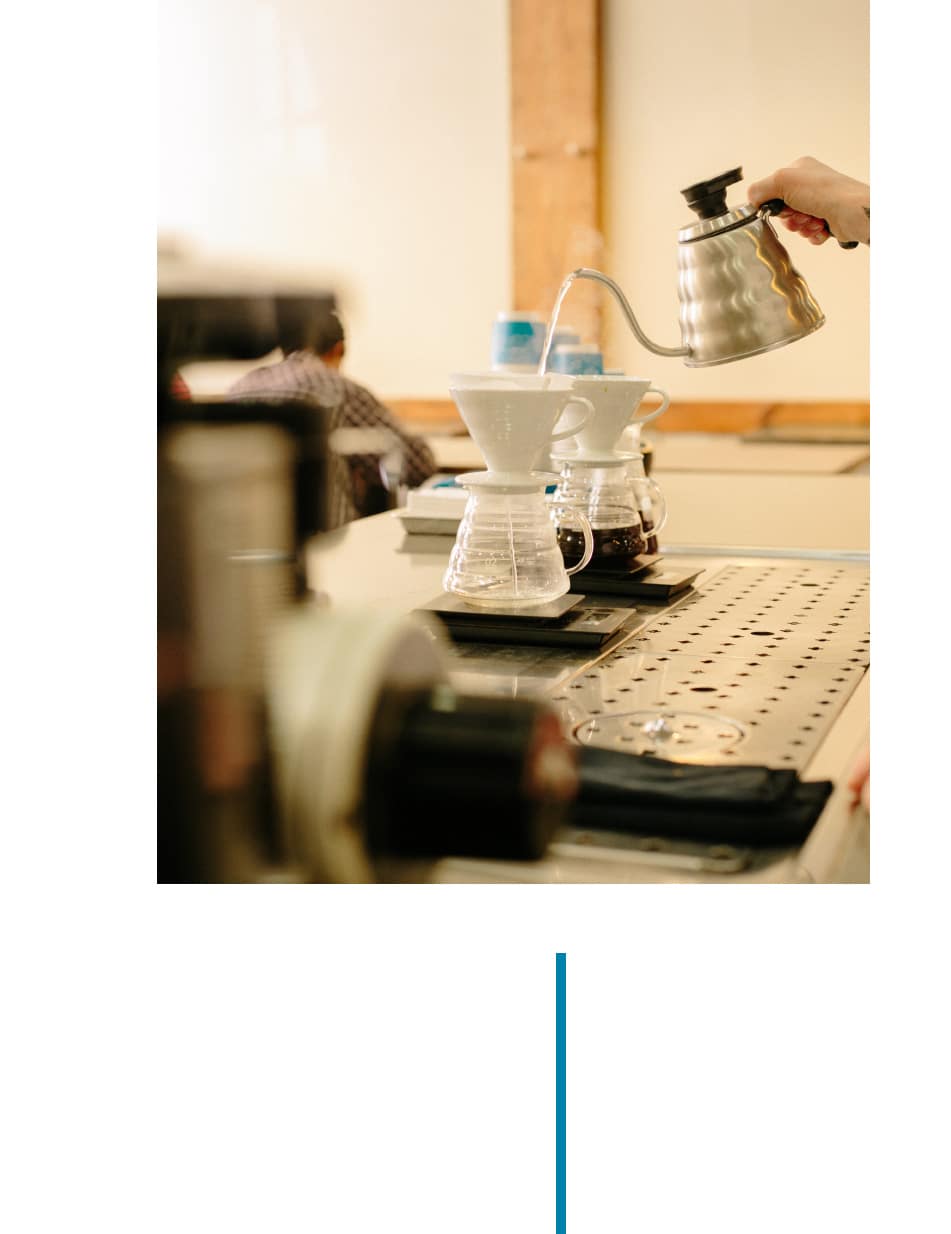 Step one of the v60 brewing guide is to gather your brewer, kettle, fill the kittle with water, and rinse your filter.