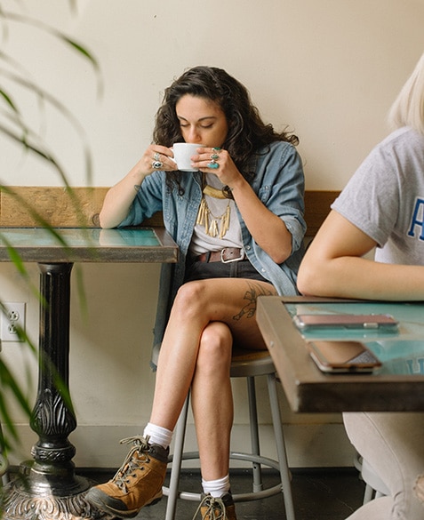 Ashley Delgado has been drinking coffee at Blueprint Coffee Delmar for as long as we can remember.